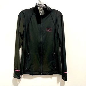 🆕 Golftini Women’s Long Sleeve Activewear Black Hot Pink Sport Jacket